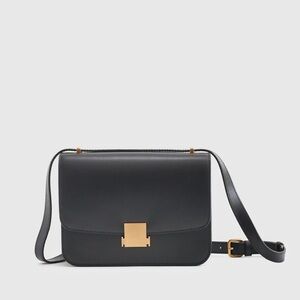 Quince Italian Leather Box Shoulder Bag